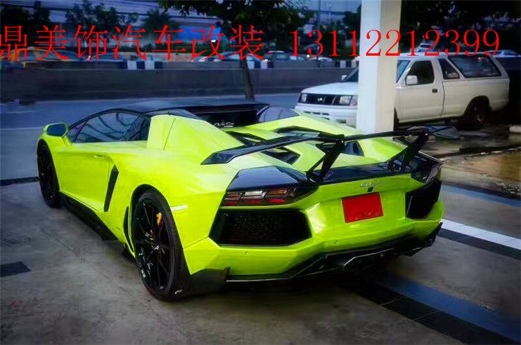 蘭博基尼Aventador LP700改裝revozport碳纖維大尾翼