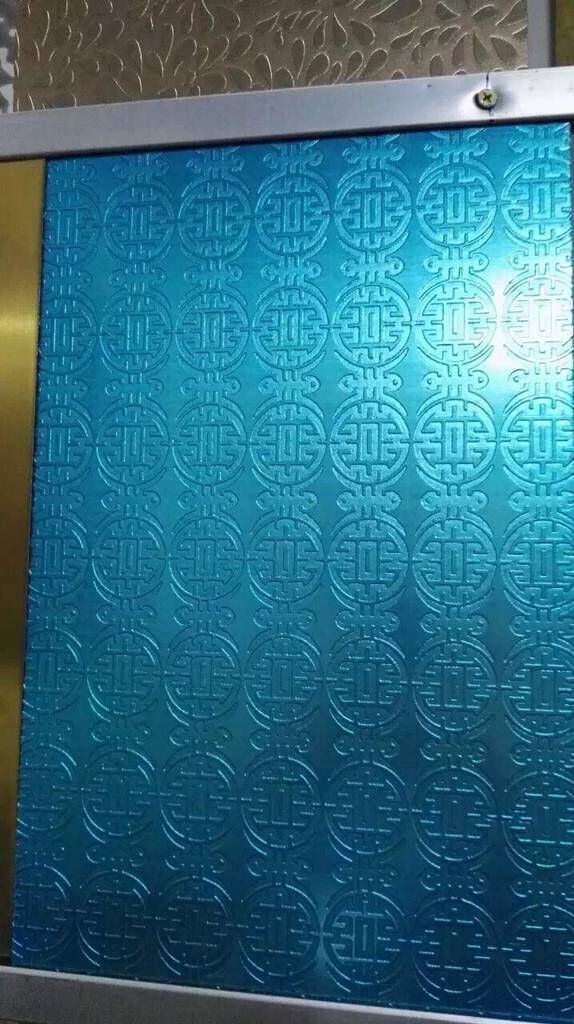寶石藍蝕刻不銹鋼裝飾板原始圖片3