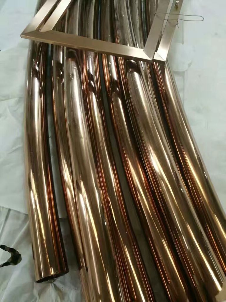 玫瑰金不銹鋼鏡面管原始圖片3