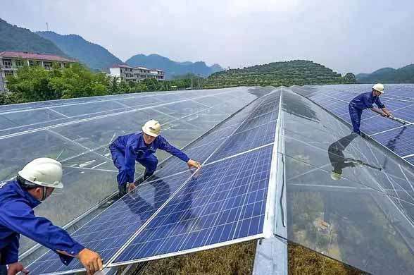 安裝光伏電站太陽能光伏發電