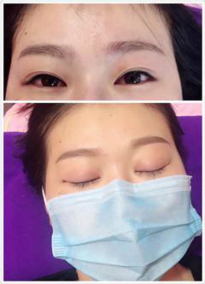 芳村窖口美睫接睫毛-M美韓式半{yj}定妝-麻無痛