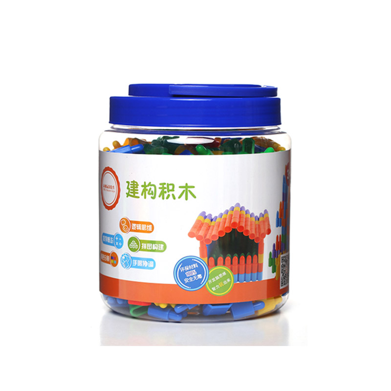 兒童早教益智玩具塑料拼插積木雙子彈頭建構(gòu)積木原始圖片3
