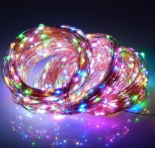 廠家供應(yīng)LED圣誕串燈閃光銅線燈