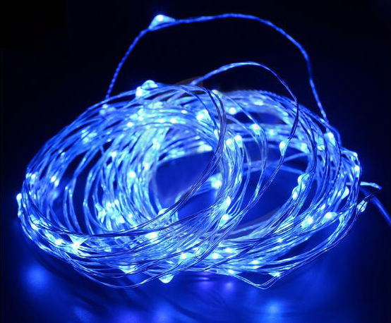 LED閃光電源式銅線燈七彩樹藤燈