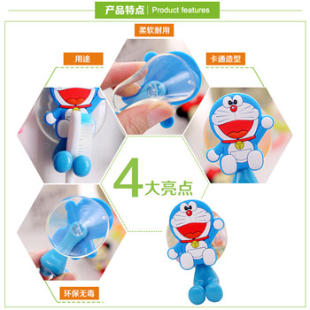 PVC小黃鴨吸盤掛鉤 貓頭鷹吸盤掛鉤 哆啦A夢(mèng)吸盤掛鉤 維尼熊冰箱貼吸盤掛鉤