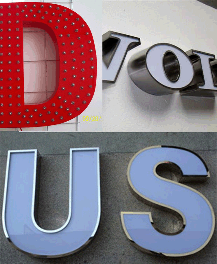 深圳專業(yè)訂制鐵皮烤漆字 金屬?gòu)V告字 立體字 門頭招牌字原始圖片2