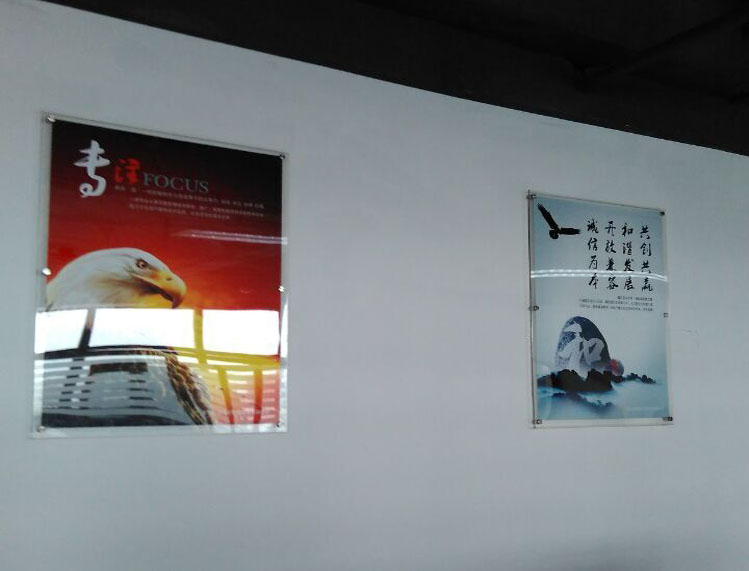 雙層亞克力廣告展板亞克力雙層夾畫雙層有機(jī)玻璃亞克力海報(bào)框原始圖片3