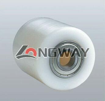 Nylon roller with double ball bearings