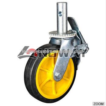 scaffolding caster with TPR wheel, PP core