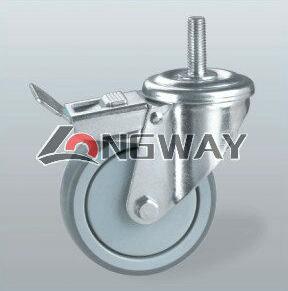 Adjustable scaffolding caster