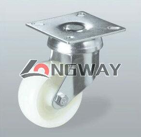 Longway heavy duty shock absorber gray rubber non marking wheel caster