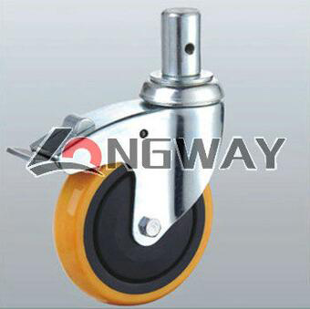 Shopping cart casters, Institutional casters. Medium duty casters