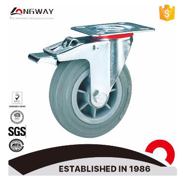 Hot sale ball bearing steel core total lock wear resistant industrial caster wheel