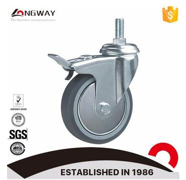 Good price swivel brake industrial caster wheel TPR caster with PP core plain bearing caster