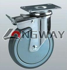 PP caster, Plain bearing Swivel caster for small furniture