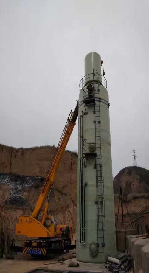 電廠玻璃鋼脫硫塔設備_河北鋼廠玻璃鋼脫硫塔_玻璃鋼脫硫塔防腐