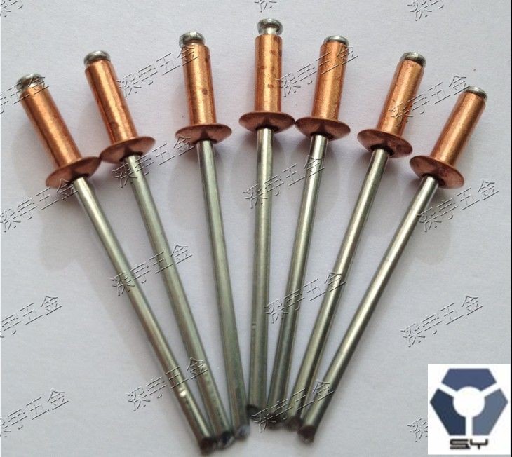GB12617沉頭鋁拉釘，平頭拉釘，GB12618圓頭鋁拉釘，抽芯鉚釘原始圖片2