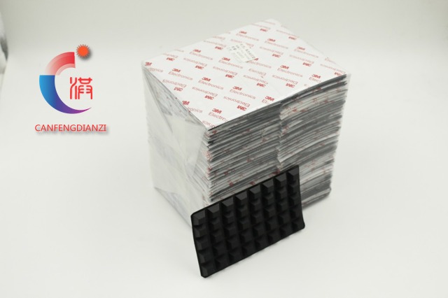 黑色硅膠墊12.7X12.7X3原始圖片2
