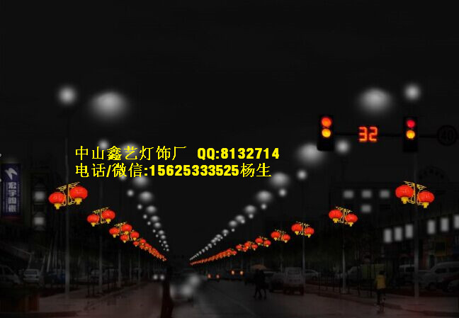 路燈桿造型燈廠家-LED太陽花，步行街裝飾燈具原始圖片3
