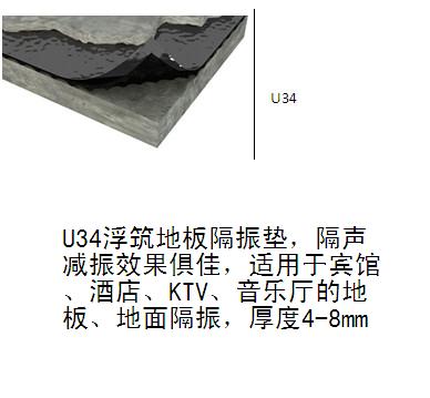 U34浮筑樓板隔振地臺膠墊 AMORIM隔音膠墊 原始圖片2