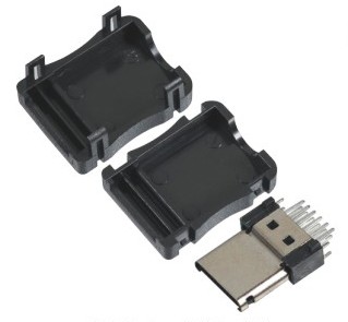 MINI USB 12P焊線式公頭 單排 