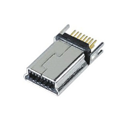 MINI USB 10P公頭焊線式D型口