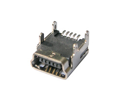 MINI USB 5P母座 B型兩腳DIP針SMT 