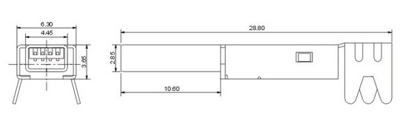 MINI USB 4P公頭焊線式方型口