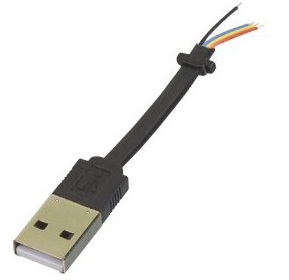 USB A公带线成品