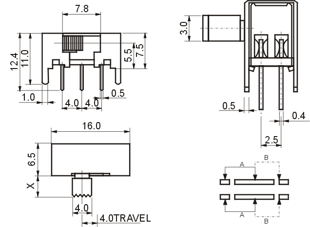 SK-22H05(2P2T)