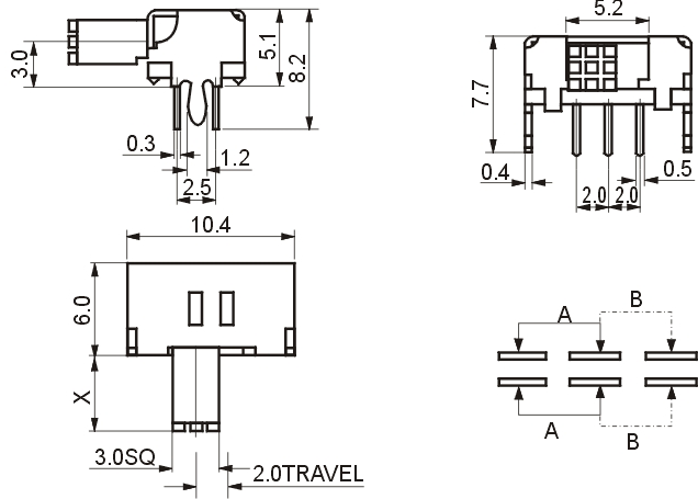 SK-22D02(2P2T)