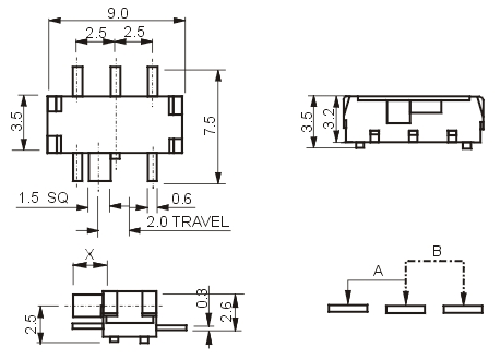 MSK-12D35(1P2T)