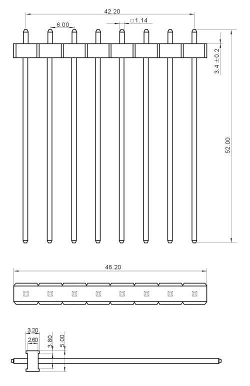 8针 6.0mm