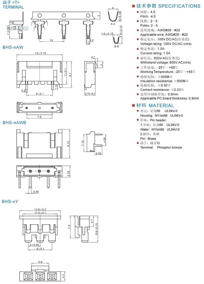 BHS4002 4.0mm