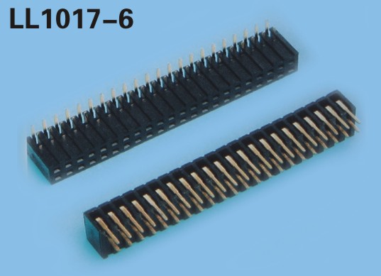 LL1017-6 2.0MM 22PIN--240PIN双排弯排母座 H=7.2MM