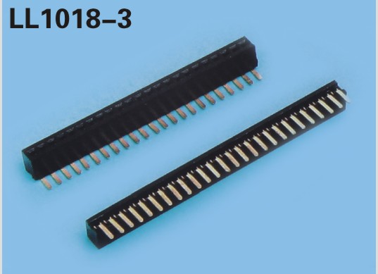 LL1018-2B 1.27MM 22PIN--240PIN雙排直排母座 排針排母H=4.6MM 