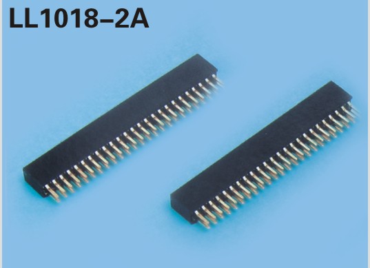 LL1018-2A 1.27MM 22PIN--240PIN双排直排母座 排针排母