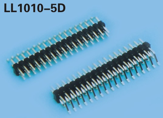 LL1010-5D 2.54MM 21PIN--240PIN双排卧贴排针