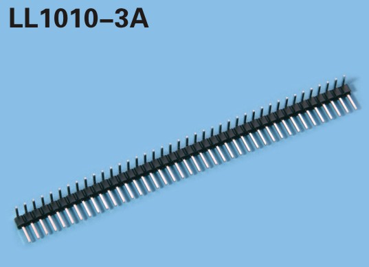 LL1010-3A 2.54MM 11PIN--140PIN單排彎排針 單排彎針 平彎