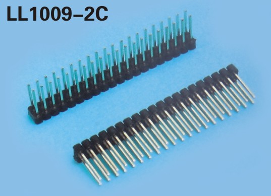 LL1009-2C 2.54MM 21PIN--240PIN雙排直排針 雙排直針 平頭