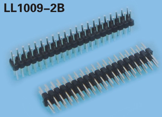 LL1009-2B 2.54MM 21PIN--240PIN 雙排圓形排針 圓排針0.6MM