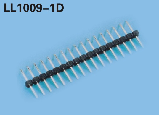 LL1009-1E 2.54MM 11PIN--140PIN單排圓形排針 單排直針0.6MM