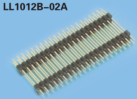 LL1012B-02C 2.0MM 21PIN--240PIN雙排雙塑彎排針