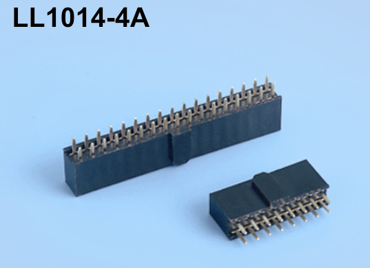 LL1014-4A 2.54mm 25PIN-220PIN雙排防呆帶定位凸點排母座 H=8.5