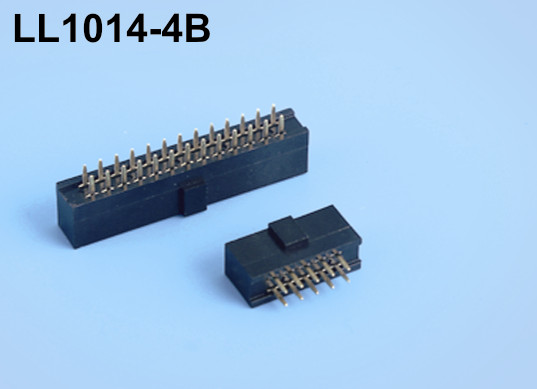 LL1014-4A 2.54mm 25PIN-220PIN雙排防呆帶定位凸點(diǎn)排母座 H=8.5