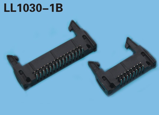 LL1030-1B 2.54mm DC2牛角插針插座 彎腳 EJECTOR HEADER