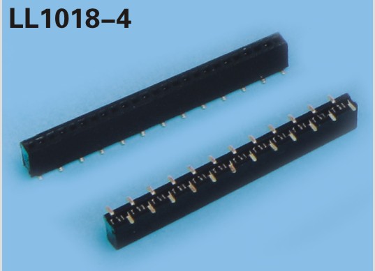 LL1018-4 1.27MM 1*2PIN--1*40PIN單排貼片排母座 排針排母