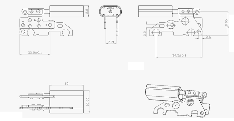 廣州筆記本轉軸加工 金屬筆記本轉軸 TS-628-43  轉軸研發