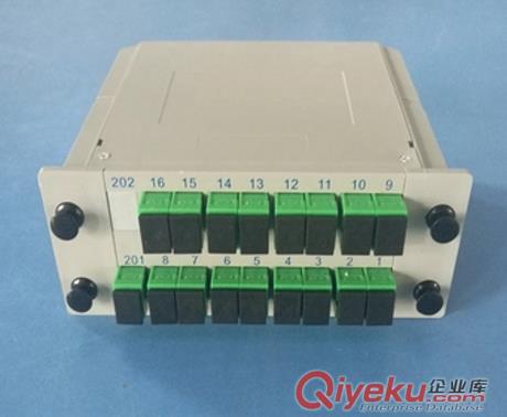 分光器1分16插片式廣電APC1分16插卡式SC口電信級