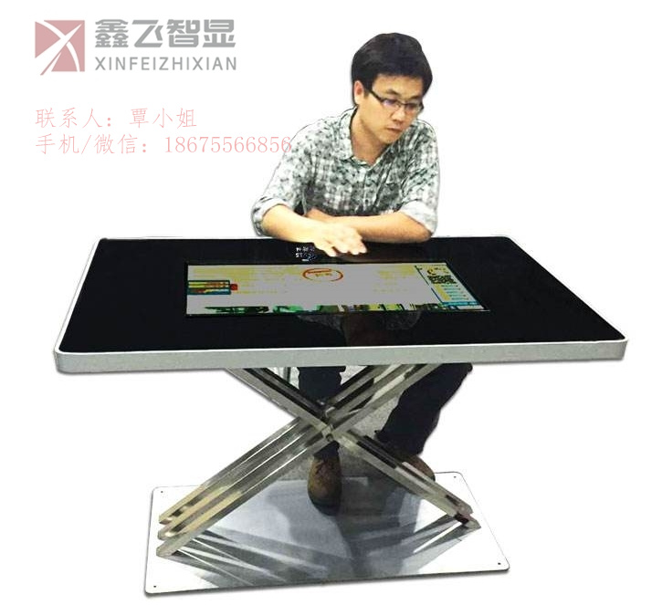 鑫飛智顯新推出智能收銀桌 智能觸摸餐桌 多功能觸摸廣告機(jī)原始圖片3